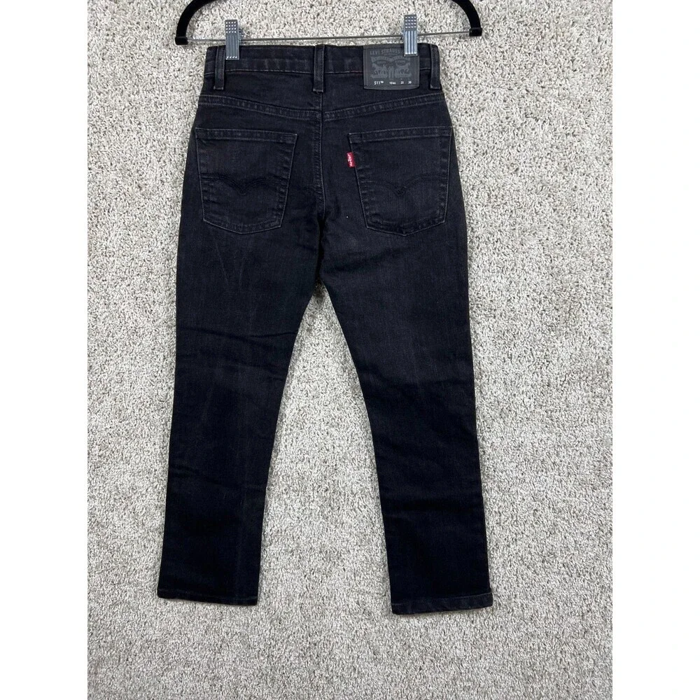 Levi's Men's 511 Slim Jeans,Low Rise Stretch Slim Fit Tapered Pants,Black 10reg